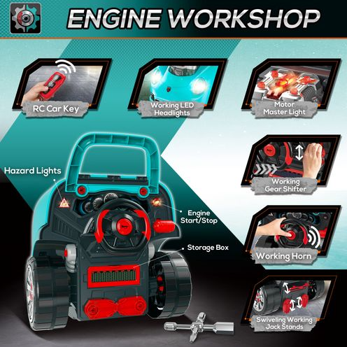 Ultimate Kids Truck Engine DIY Toy Set - Lights, Sounds & Role Play Fun!