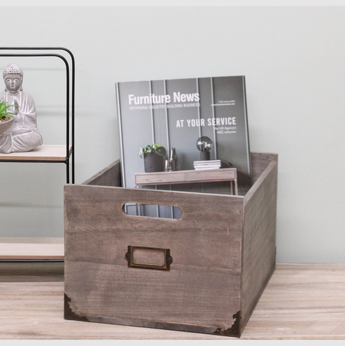 Stylish Wooden Office Storage Box - Organize with Elegance and Ease!