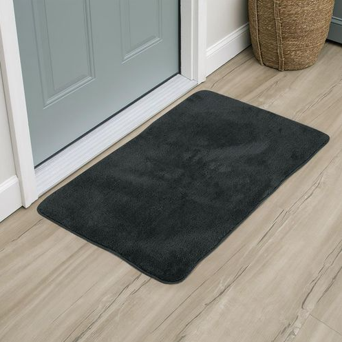 VINSANI Ultra Soft D.Grey Bath Mat - Luxurious Comfort & Fluffy Support