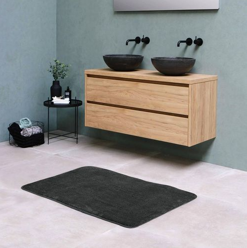 VINSANI Ultra Soft D.Grey Bath Mat - Luxurious Comfort & Fluffy Support