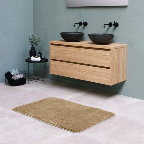 VINSANI Luxe Ultra-Soft Beige Bath Mat - 50x80cm Comfort for Your Feet