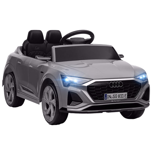 AIYAPLAY Audi Q8 e-tron Sportback Kids Electric Car w/ Remote - Grey