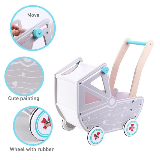 Stylish SOKA Doll Pram - Inspire Imaginative Play and Nurturing Fun!