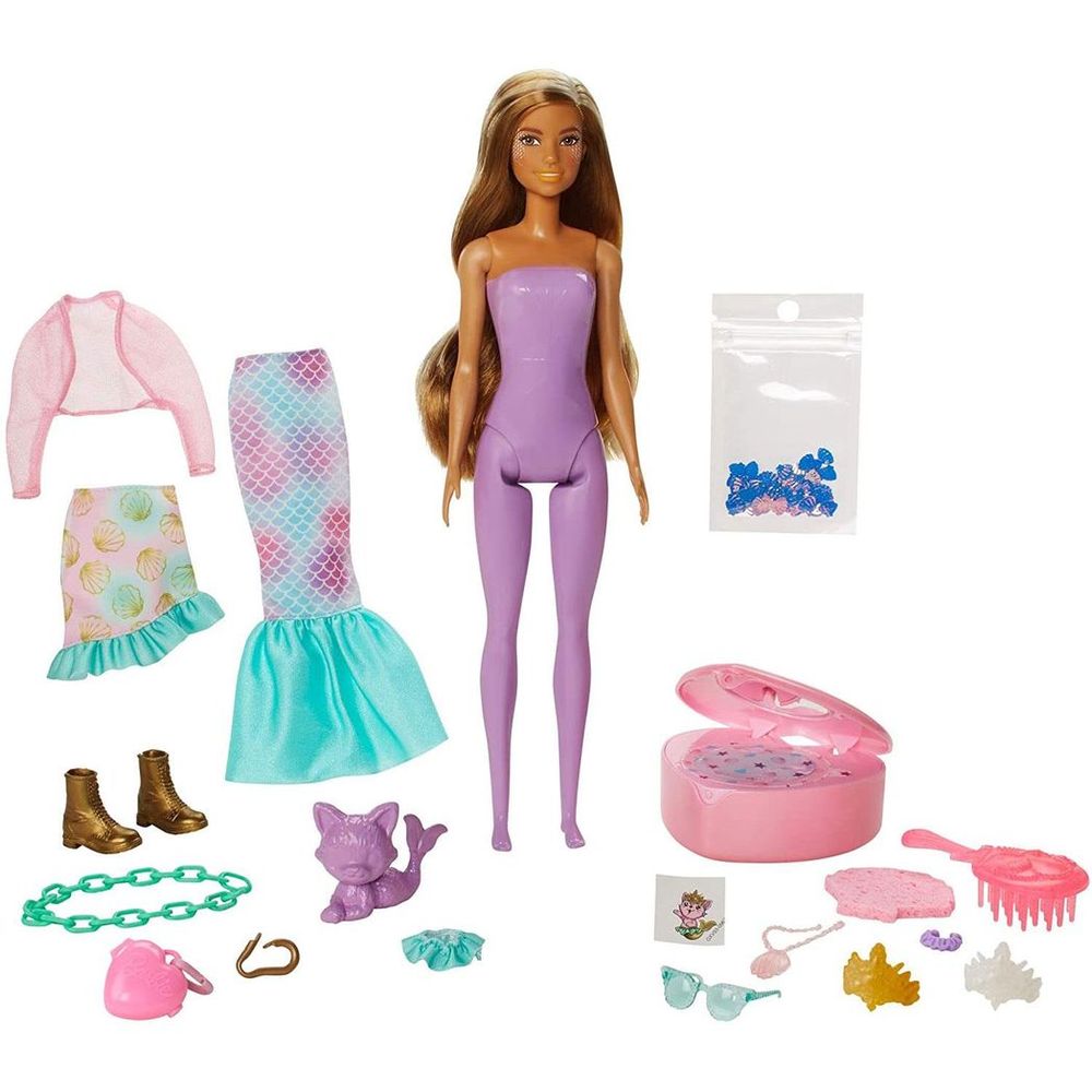 Barbie Color Reveal Mermaid Surprise Set with 25 Magical Accessories!