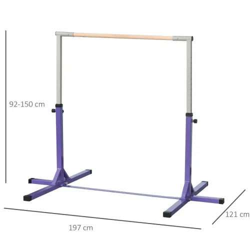 Adjustable Kids Gymnastics Horizontal Bar - Perfect for Home Fitness Fun!