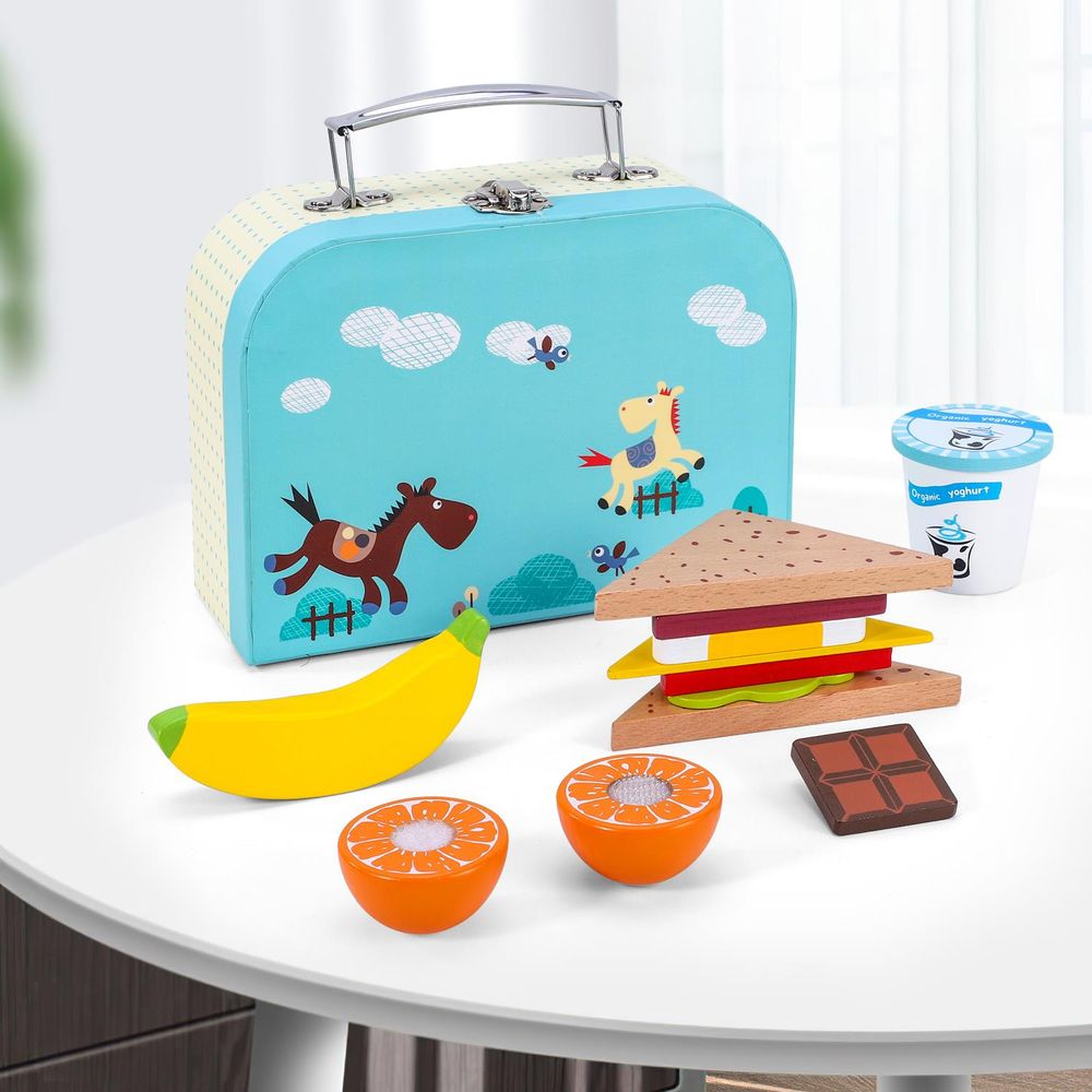 SOKA Wooden Lunchbox Set: Fun, Educational Play for Imaginative Kids!