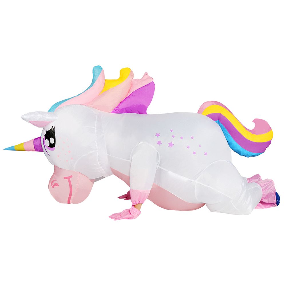 Enchanting Unicorn Inflatable Costume - Hilarious Full-Body Fun for All Ages!