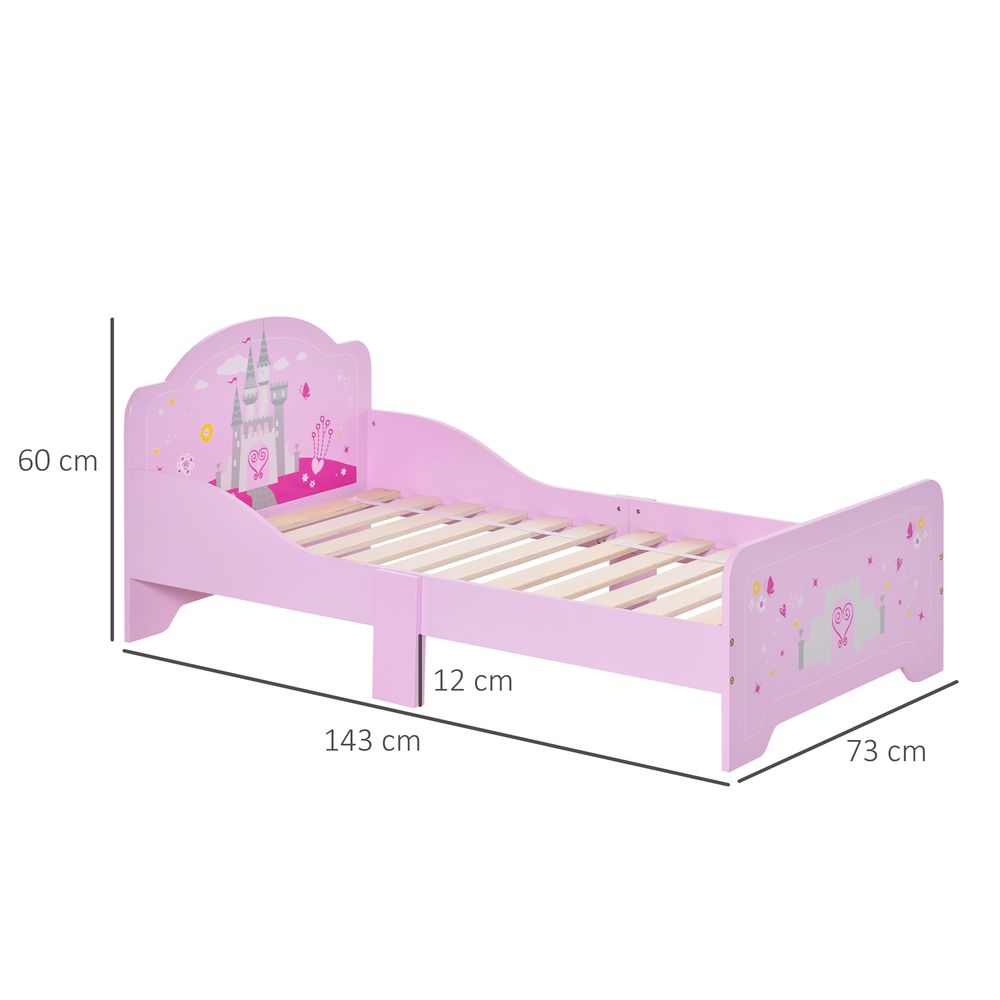 Enchanting Pink Princess Castle Bed for Kids 3-6 yrs - Safe & Sturdy Design