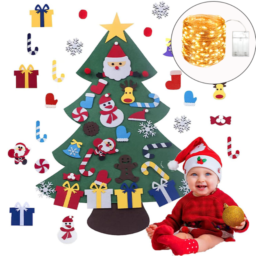 Interactive DIY Felt Christmas Tree 2024: Create & Decorate Fun for Kids!