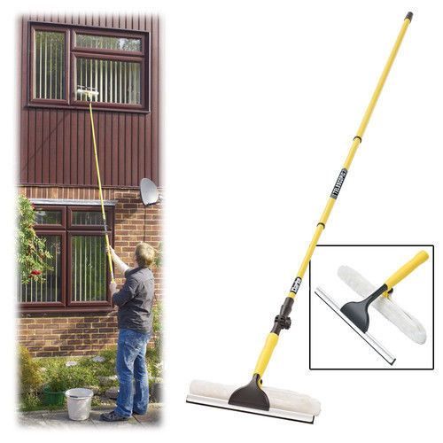 Revolutionary 3.5M Telescopic Window Cleaner - Lightweight & Effortless!