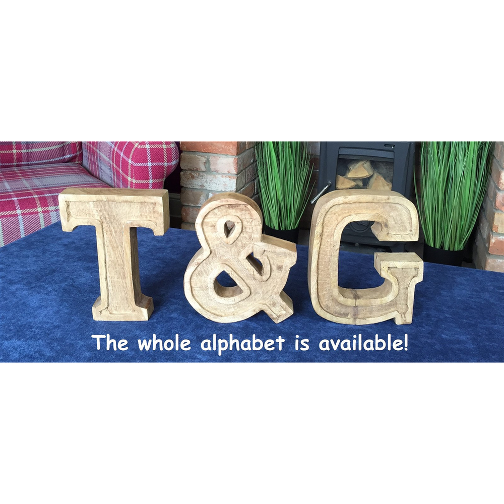 Rustic Hand-Carved Wooden 'Mum' Letters with Embossed Design – Perfect Gift!