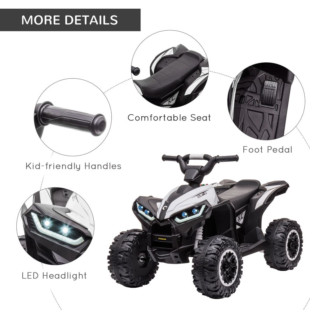 HOMCOM Kids 12V Electric ATV: Safe Adventure Ride-On for Ages 3-5!