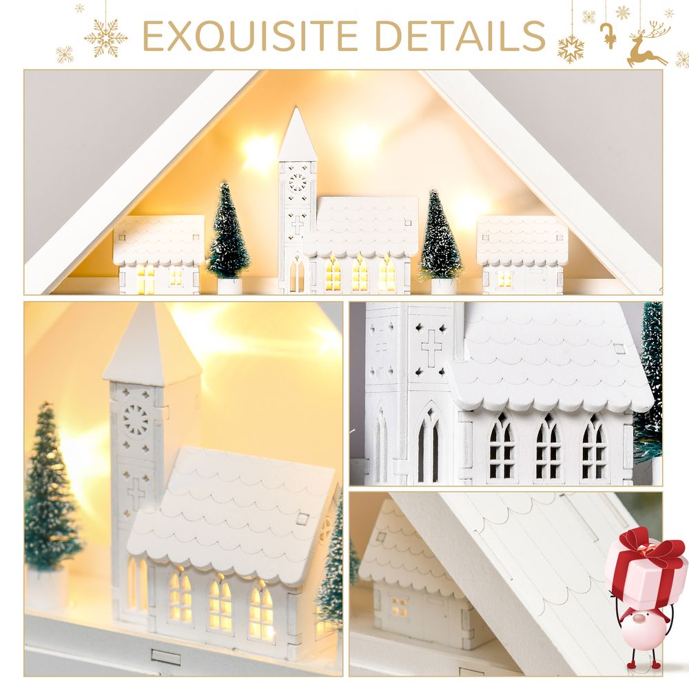 Magical 24-Drawer Light-Up Wooden Christmas Advent Calendar Countdown