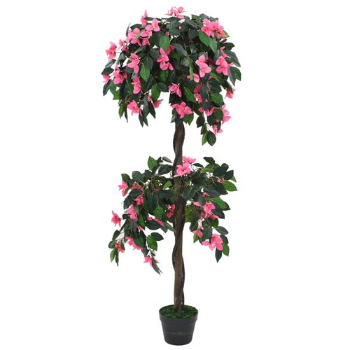 Luxurious 155cm Artificial Rhododendron Plant in Pot - Green & Pink Bloom