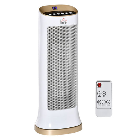 Cozy Comfort: 45? Oscillating Ceramic Space Heater with Remote Control