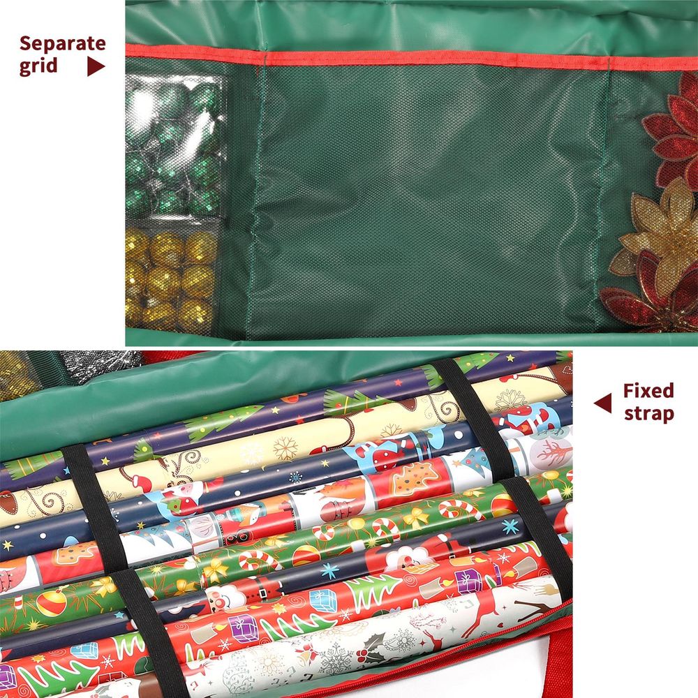 Ultimate Christmas Gift Wrap Storage Bag - Waterproof & Dustproof Organizer