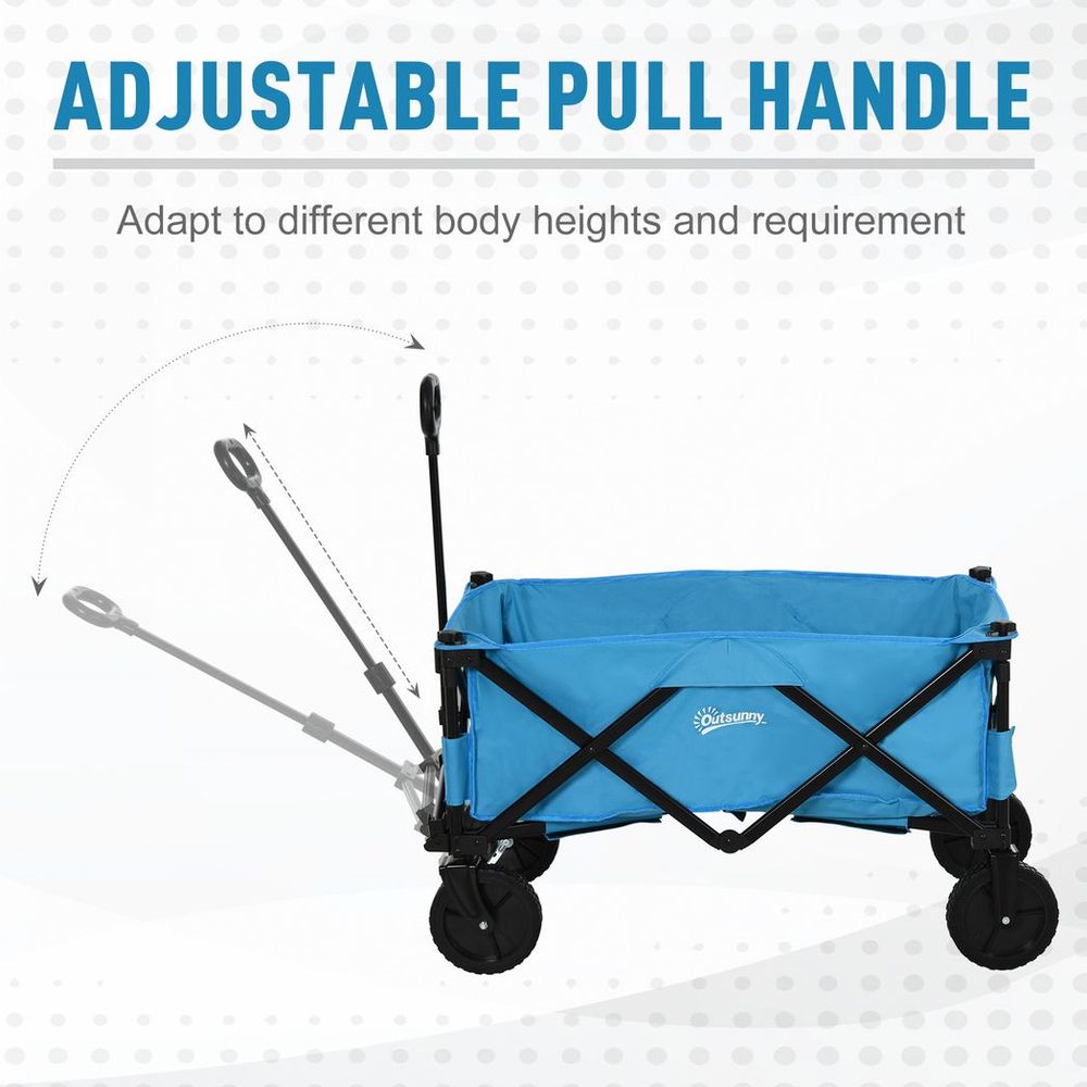 Versatile Pull Along Folding Cargo Wagon - Perfect for Beach & Garden Adventures!