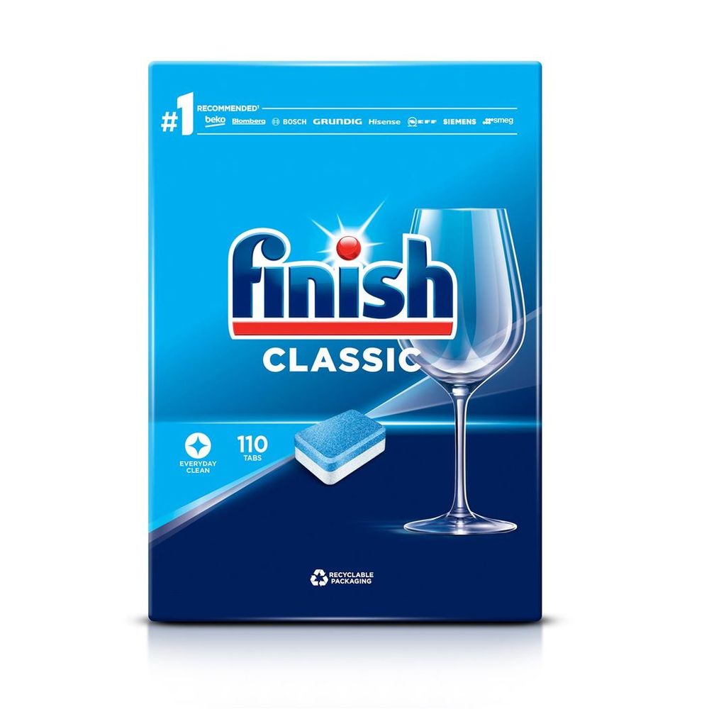 Finish Classic Every-Day Clean Mega Pack - 110 Powerful Dishwasher Tablets