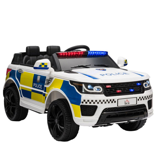 12V Kids Police Car Ride-On with Remote Control, Sirens & Bluetooth Fun!