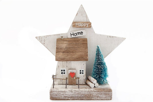 Festive Wooden Christmas Scene Table Decoration ? Perfect Holiday Cheer!