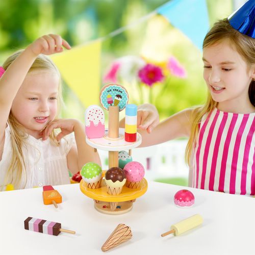 SOKA Ice Cream Stand Play Set - 10-Piece Delightful Treats for Kids!