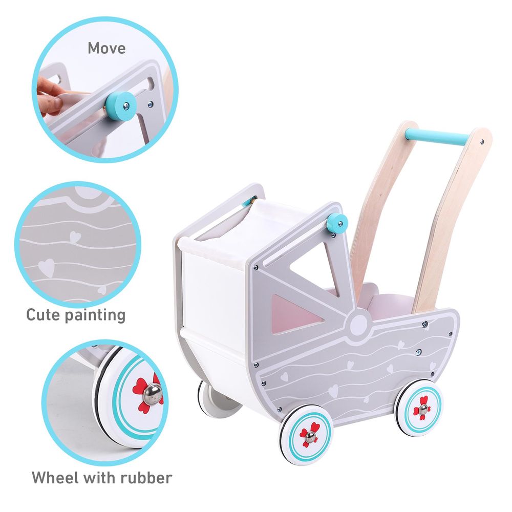 Stylish SOKA Doll Pram - Inspire Imaginative Play and Nurturing Fun!