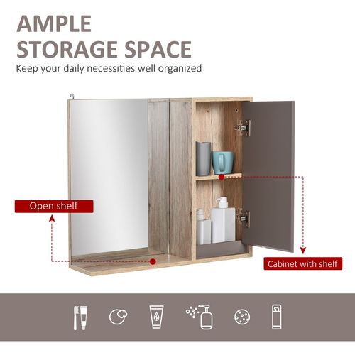 Smart Space-Saving Wall-Mounted Bathroom Cabinet & Mirror Shelf - Chic Storage!