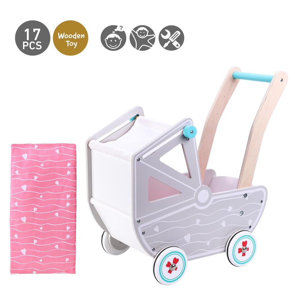 Stylish SOKA Doll Pram - Inspire Imaginative Play and Nurturing Fun!