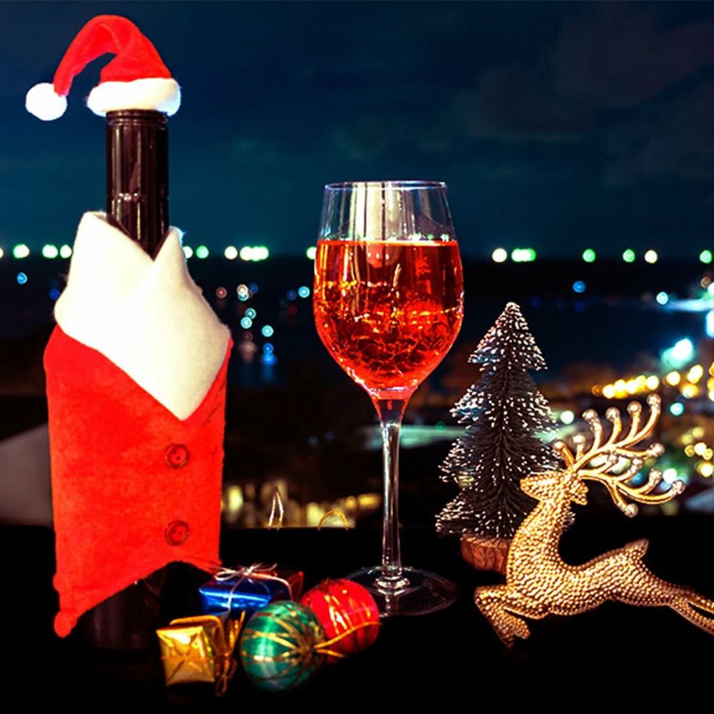 Festive Flo Wine Bottle Cover: Perfect Holiday Gift & Table Decor!