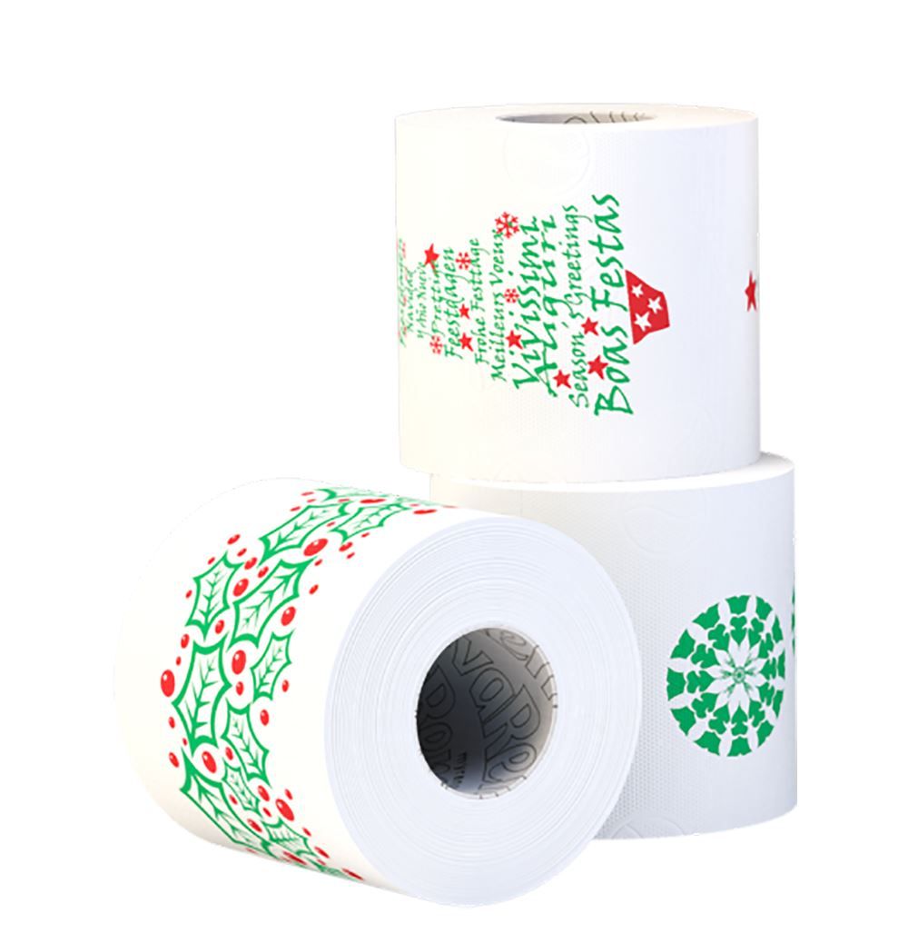 Festive Luxury: Renova 9 Rolls Christmas Toilet & 2 Kitchen Rolls Set