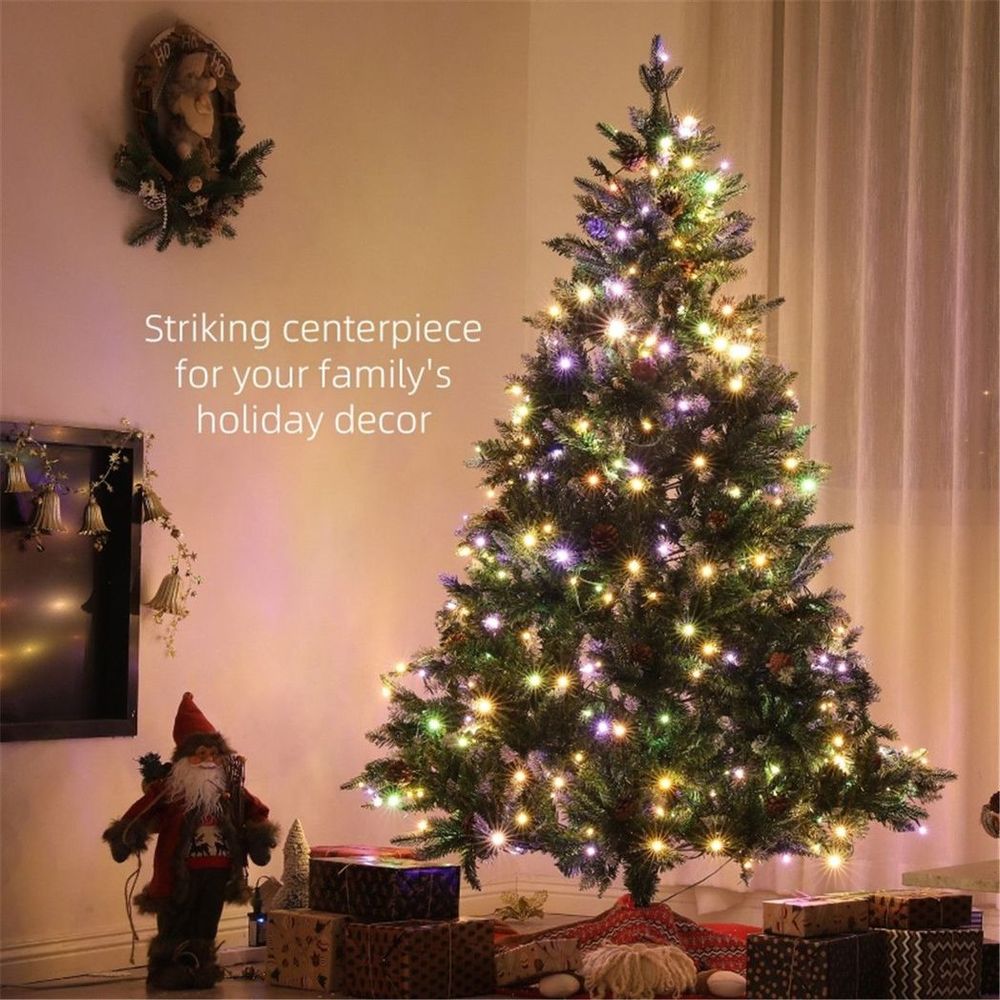 Festive 6ft LED Christmas Tree with 11 Modes & Realistic Design