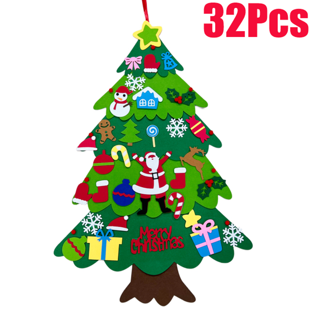 Interactive DIY Felt Christmas Tree 2024: Create & Decorate Fun for Kids!