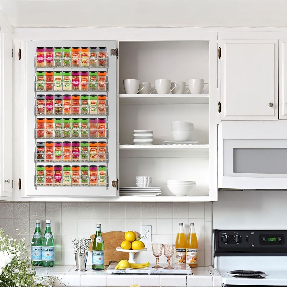 VINSANI 6-Tier Herb & Spice Rack: Organize Your Kitchen Essentials Effortlessly!