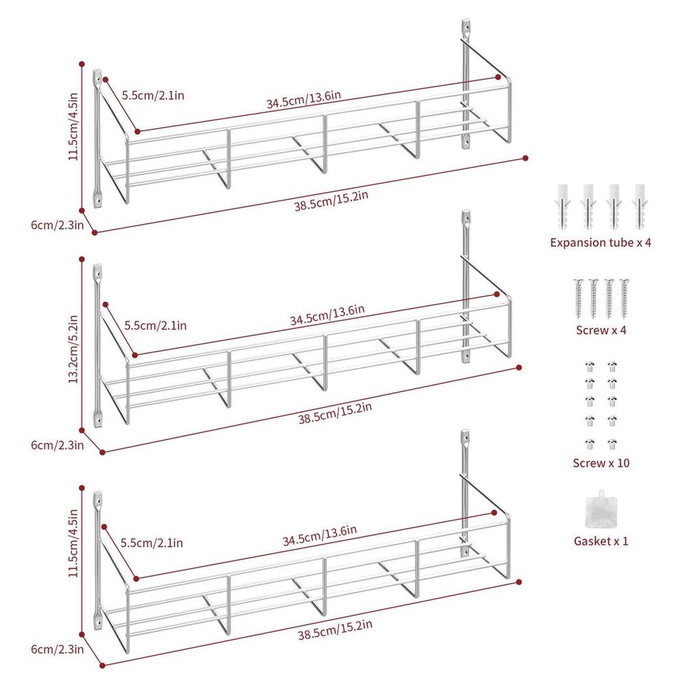 VINSANI 6-Tier Herb & Spice Rack: Organize Your Kitchen Essentials Effortlessly!