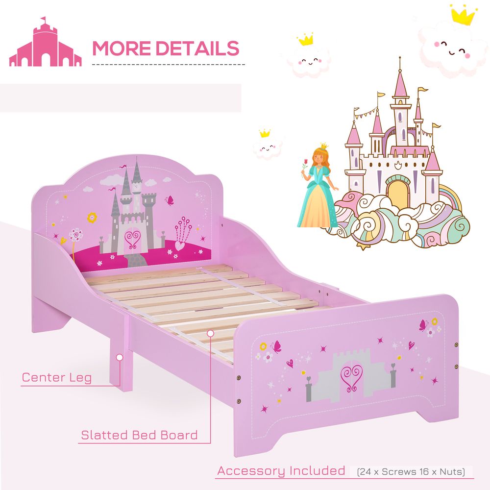 Enchanting Pink Princess Castle Bed for Kids 3-6 yrs - Safe & Sturdy Design