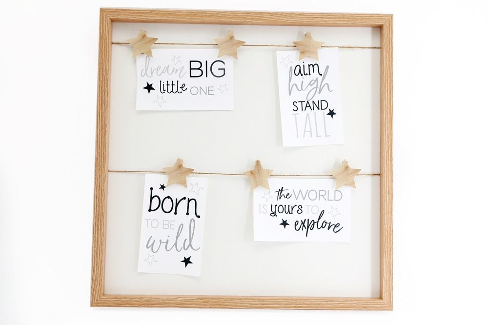 Starry String Photo Frame: Showcase 6 Cherished Memories in Style!