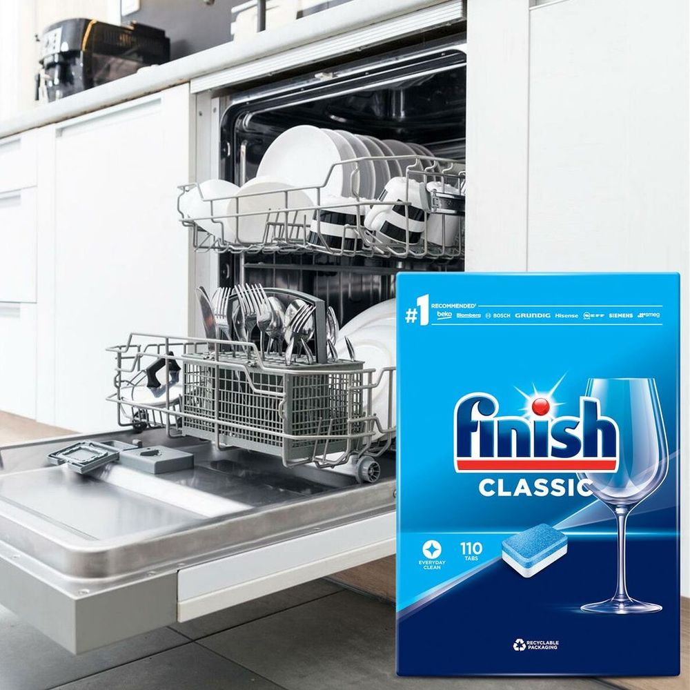 Finish Classic Every-Day Clean Mega Pack - 110 Powerful Dishwasher Tablets