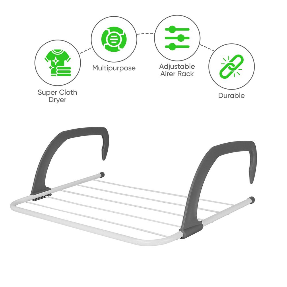 Space-Saving Over Radiator Clothes Airer - 2-Pack for Efficient Drying!