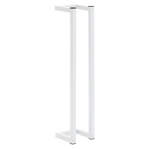 vidaXL Stylish White Steel Towel Rack - Sleek & Space-Saving Design