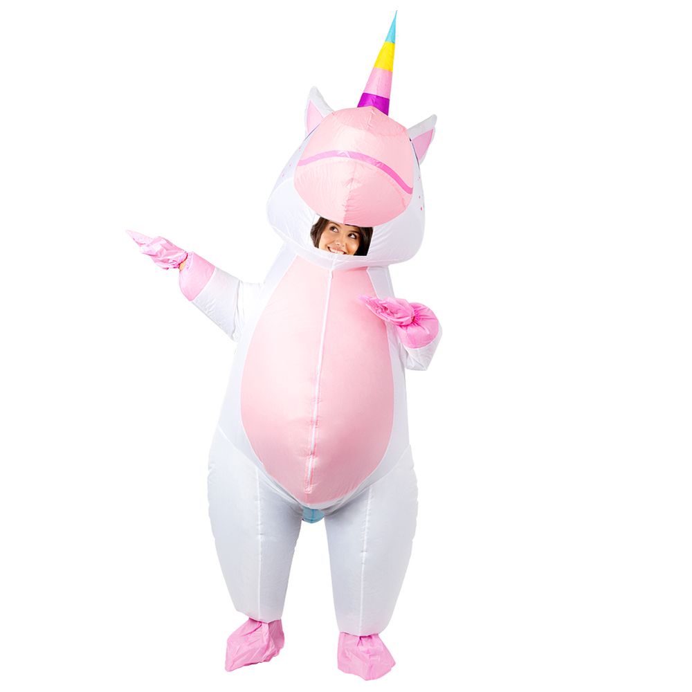 Enchanting Unicorn Inflatable Costume - Hilarious Full-Body Fun for All Ages!