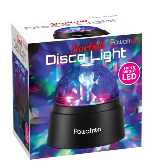 Powertron Starball Disco Light | Portable Multi-Colored Party Elegance