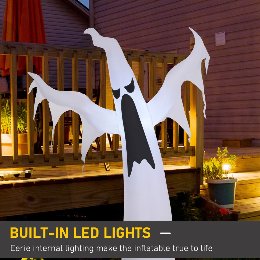 Spooky 6FT Inflatable LED Ghost for Thrilling Halloween Outdoor Fun!