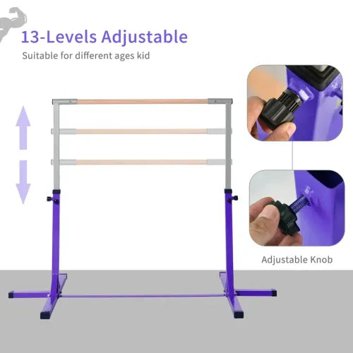 Adjustable Kids Gymnastics Horizontal Bar - Perfect for Home Fitness Fun!