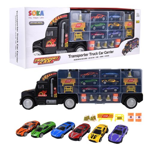 Ultimate SOKA Transporter Truck Set: Fun Highway Adventure for Kids!