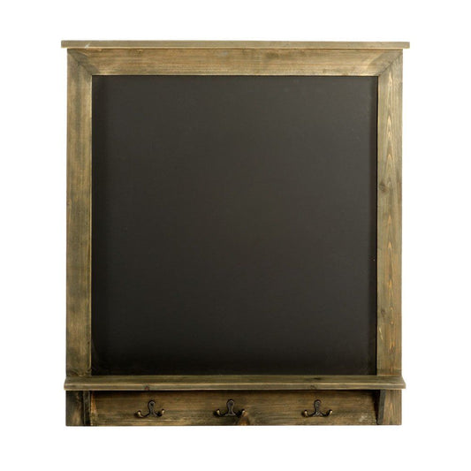 Rustic Vintage Chalkboard with Hooks - Stylish 64 x 8 x 71 cm Décor!