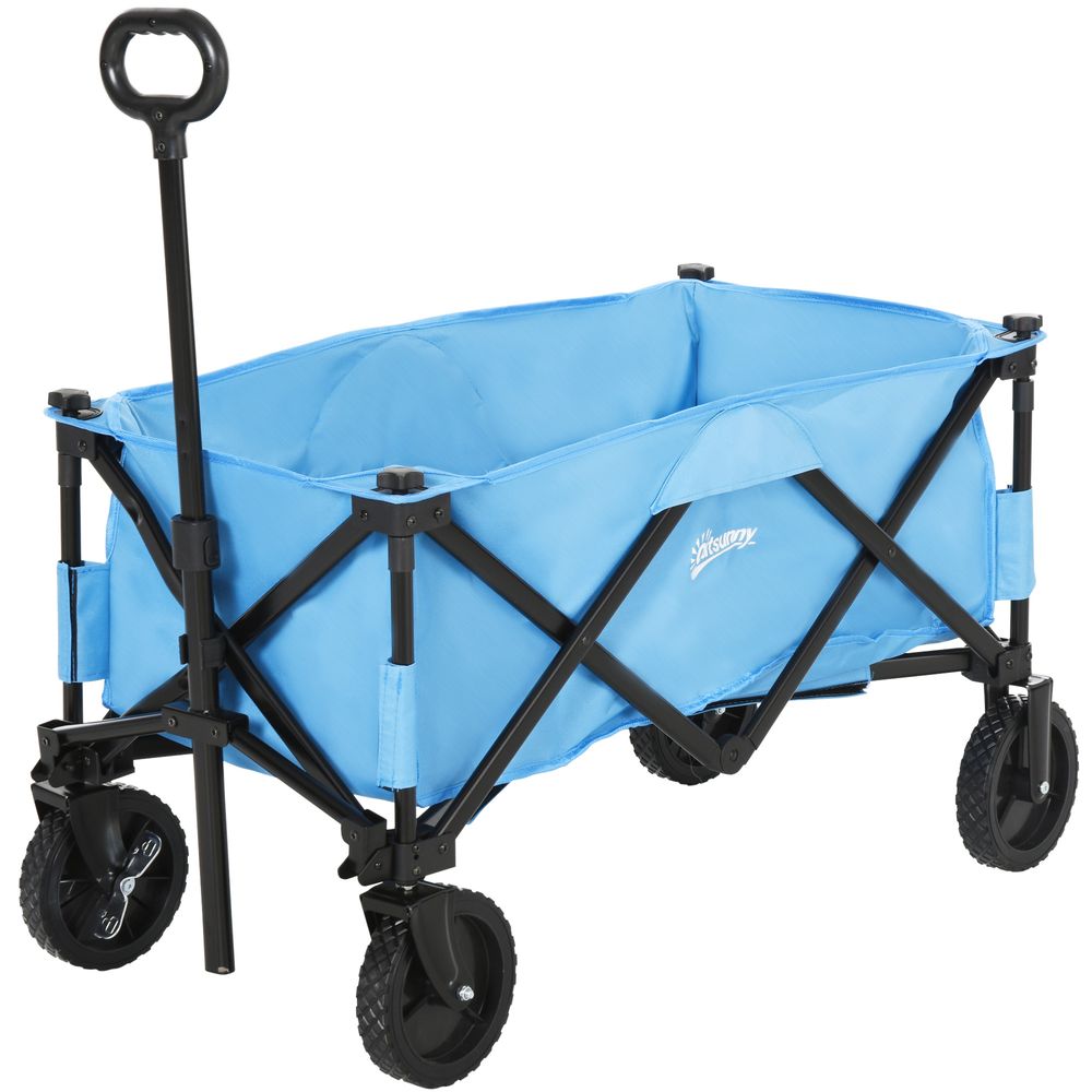 Versatile Pull Along Folding Cargo Wagon - Perfect for Beach & Garden Adventures!