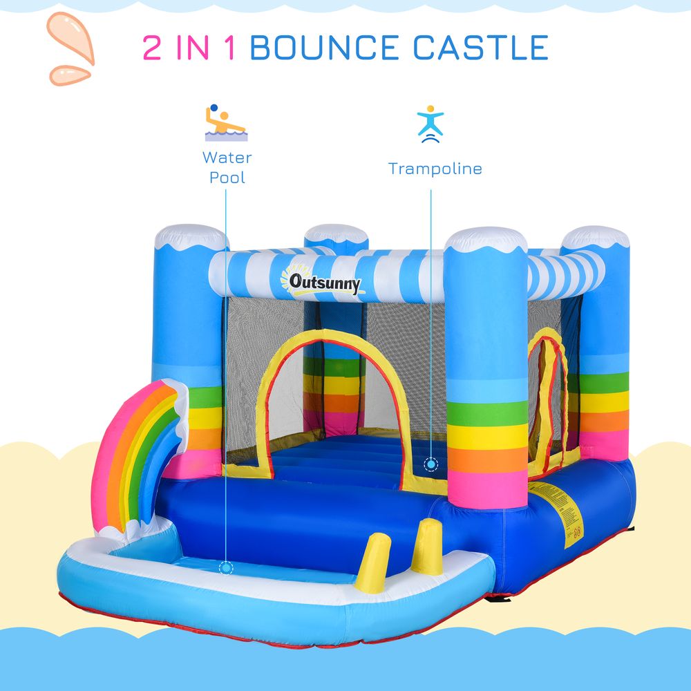 Deluxe Kids Bouncy Castle with Pool - Fun Trampoline Combo for Ages 3-8!