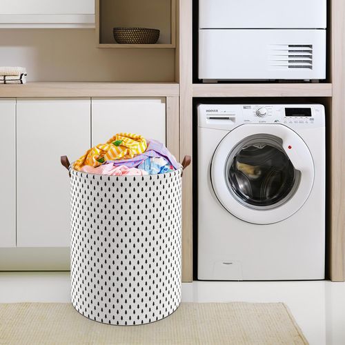 Vinsani Stylish Drawstring Laundry Basket - Chic Storage Solution!