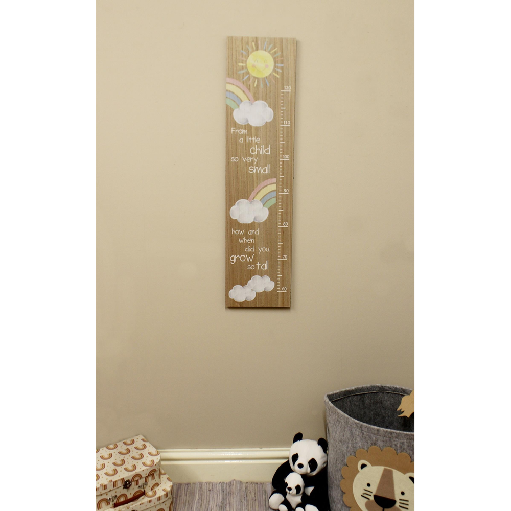 Charming Rainbow Growth Chart: Measure Milestones with Sunshine & Joy!