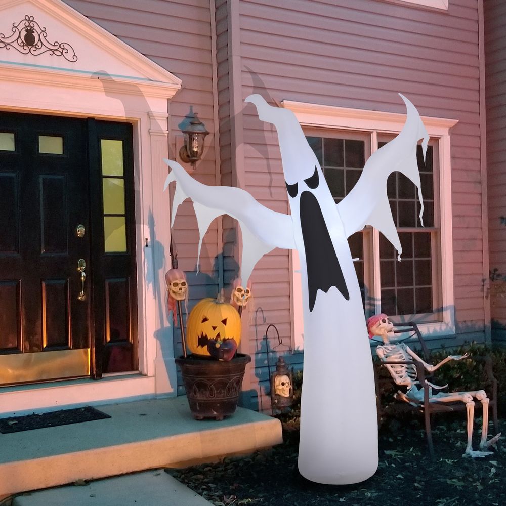 Spooky 6FT Inflatable LED Ghost for Thrilling Halloween Outdoor Fun!